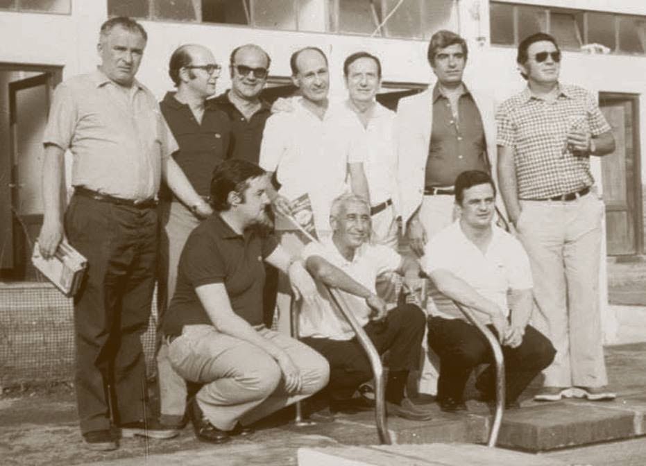 Foto de los fundadores de la Deportiva Náutica de Portugalete