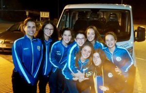 Grupo chicas en el campeonato de España