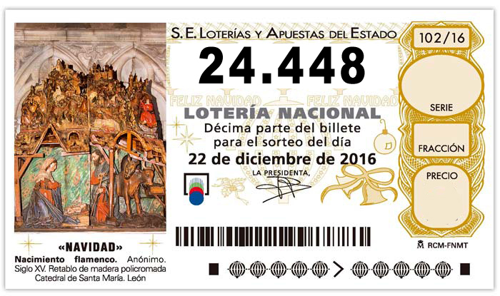 Décimo de la lotería de Navidad